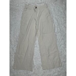 Letter to Juliet LTJ Cream Wide Leg Linen Pants Women's Casual Trousers size Med